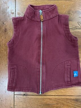 Children's Burgundy Fleece Vest - Unbranded